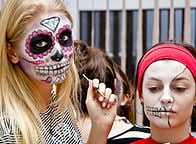 Sugar Skull - warsztaty charakteryzacji z Agnieszką Wojciechowską. Fot. Anita Kot