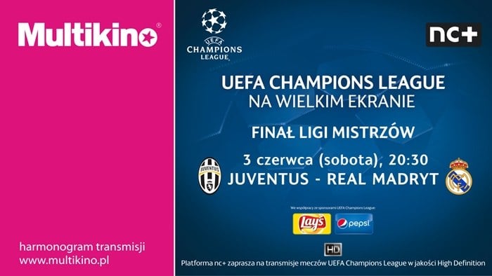 Finał Ligi Mistrzów, Real Madryt - Juventus Turyn, Konkurs Multikino