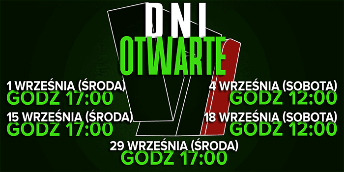 Ostatni dzwonek! Wrześniowe dni otwarte WSR & WSBMiR - 1, 15 IX (środy) oraz 4, 18 IX (soboty)