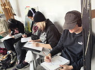 Zdjęcia z warsztatów rysunkowych WSR z Marią Orzewską - XI 2025 r. - fot. Grzegorz Rusinek