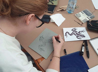 Warsztaty z tworzenia linorytu - III 2026 r. - fot. Grzegorz Rusinek