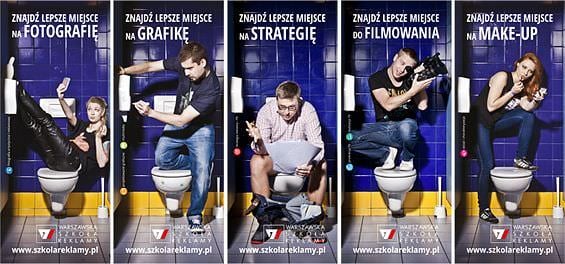 Kampania w toaletach Multikina